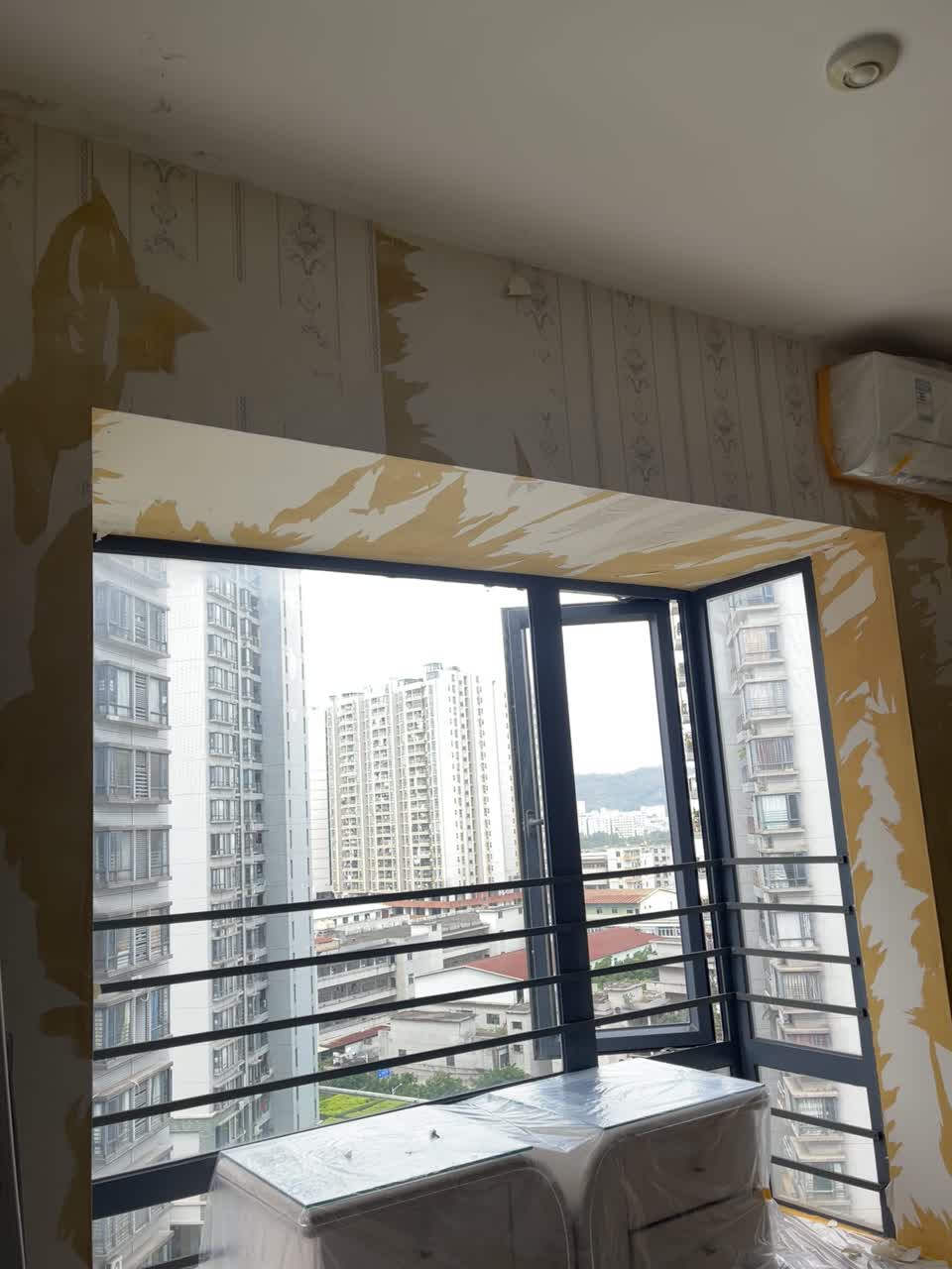 旧墙翻新施工前墙面状态